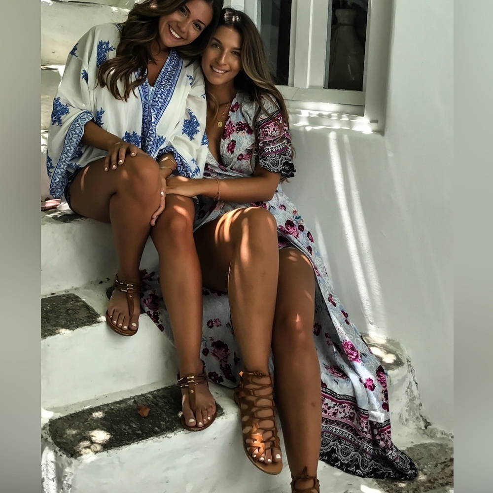 Floral and Blue Patterned Dresses
